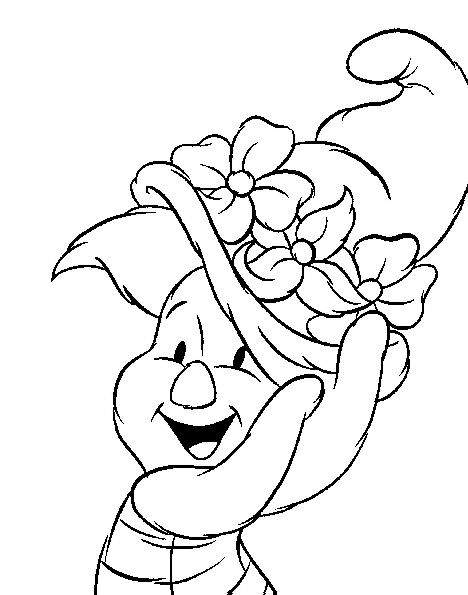 Plansa de colorat cu Winnie de Pooh 30 25